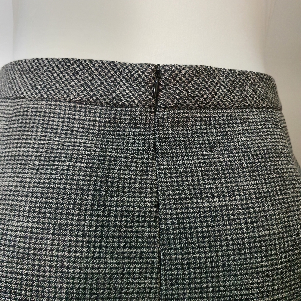 Veronika Maine Houndstooth Midi Skirt Size 14 - Picture 7 of 9